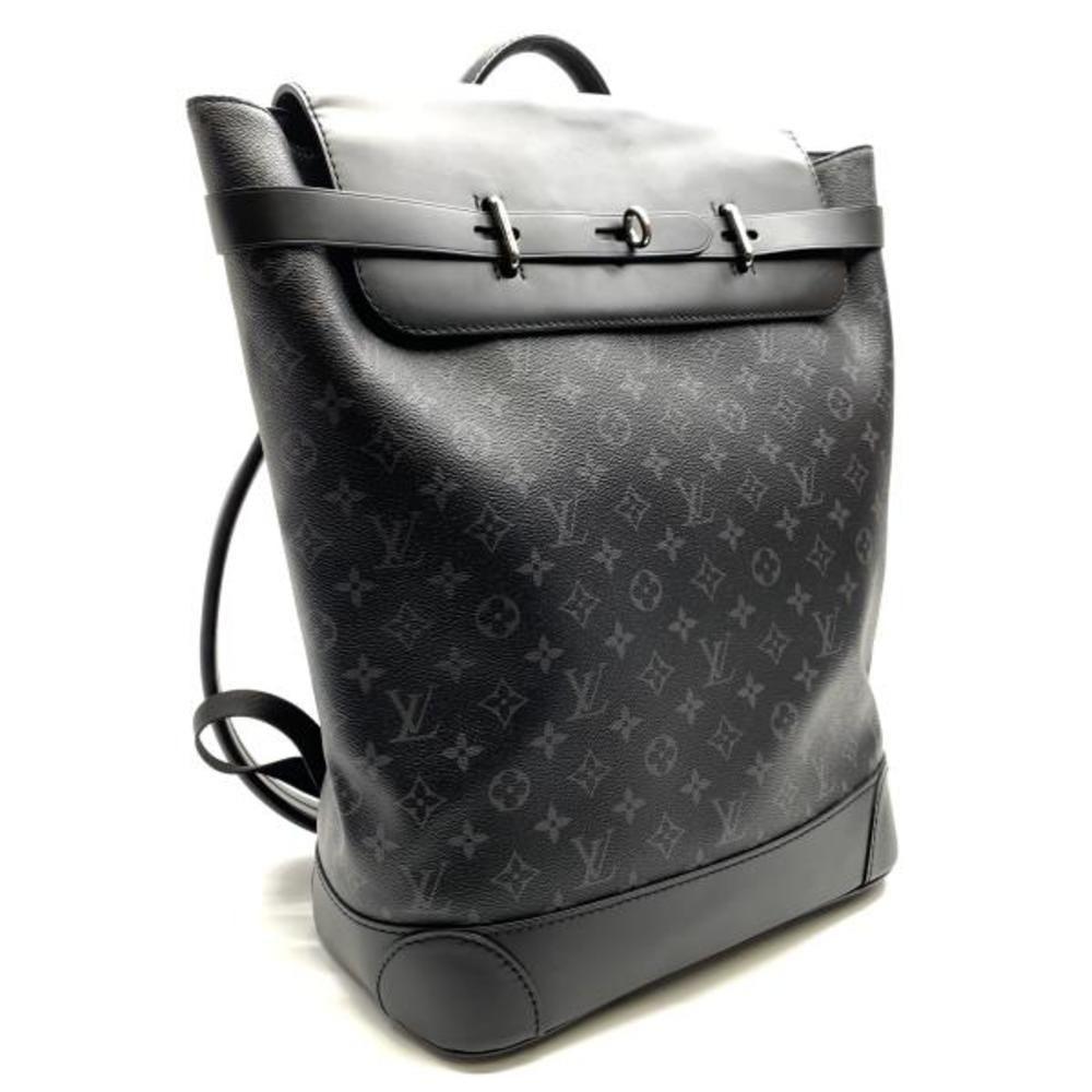 Louis Vuitton Steamer Backpack Rucksack Monogram Eclipse Black - Picture 2 of 7